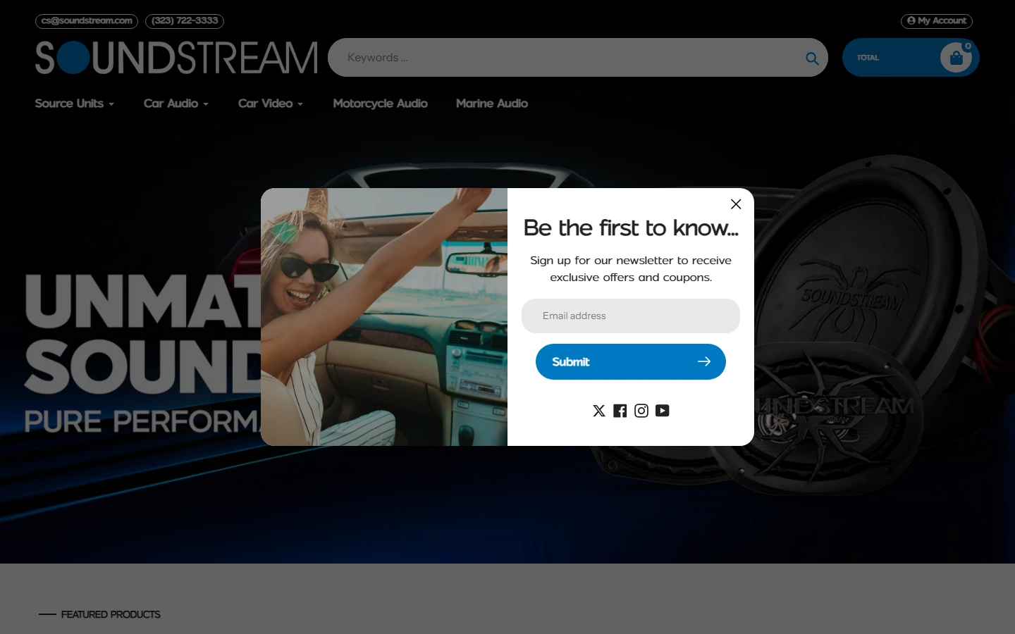 SoundStream website screenshot